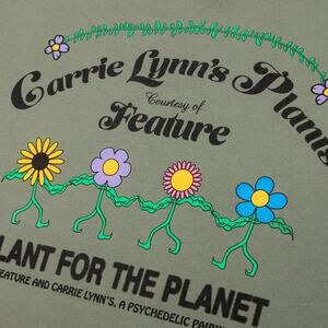 FEATURE x CARRIE LYNN'S PLANTS PLANTSHIP HOODIE in OIL GREEN size LARGE (MEN)